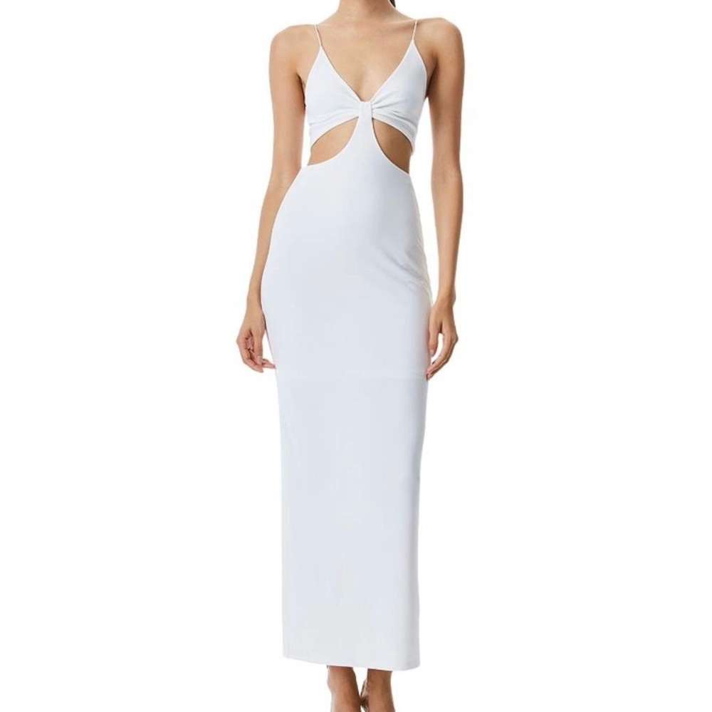 Alice + Olivia Havana Cut-Out Dress in White size 0
